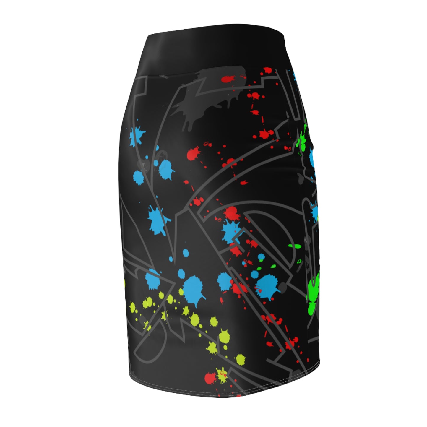 Stay Fancy Splash Pencil Women's Skirt