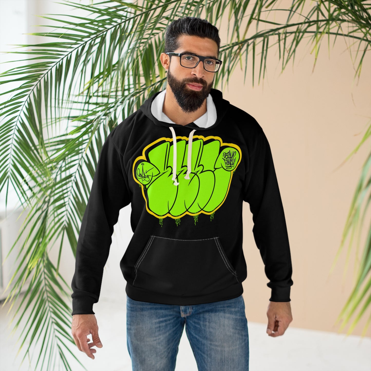 REAL Graffiti Throwie Lime Badass Hoodie