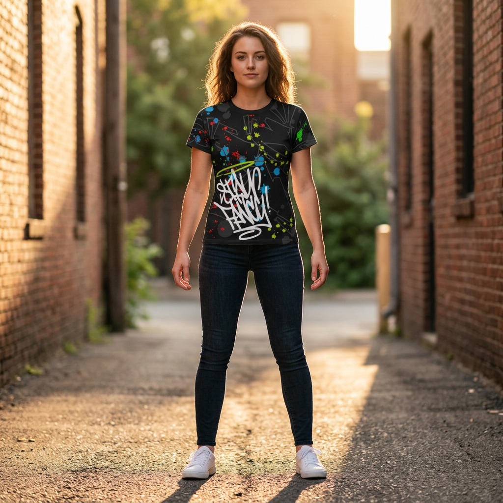 Graffiti Splash Women's Tee