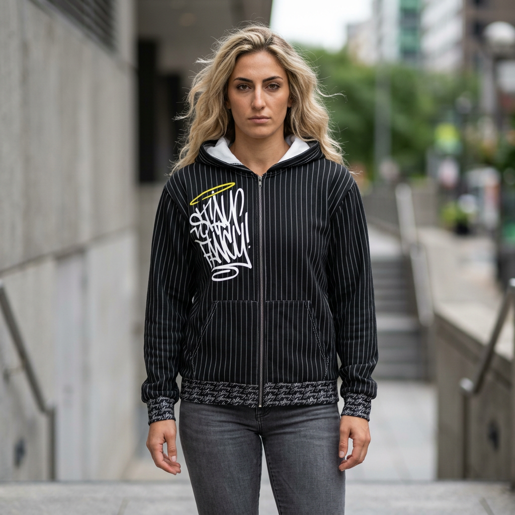 Stay Fancy Fresh Pressed Women's Zip Hoodie
