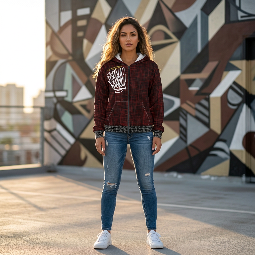 Stay Fancy Fault Line Women's Zip Hoodie
