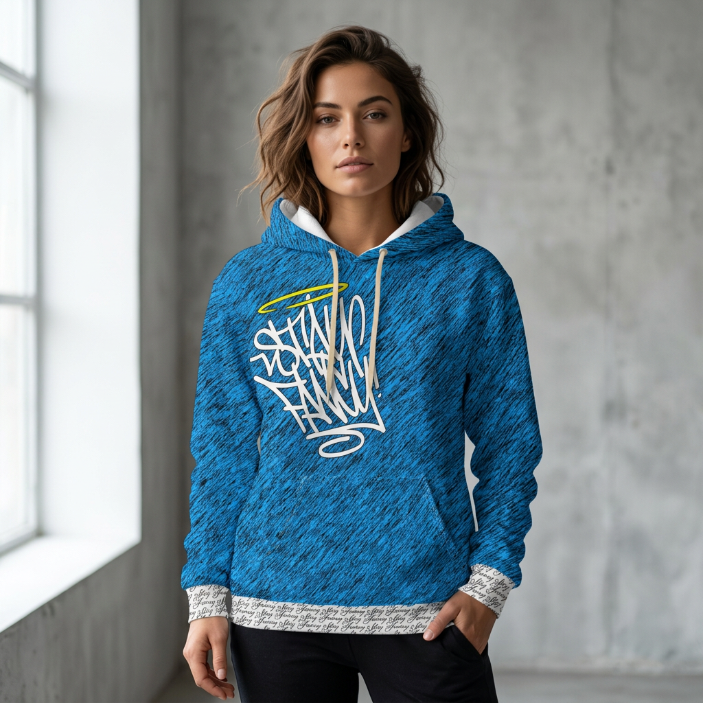 Stay Fancy Sapphire Rush Women's Pullover Hoodie