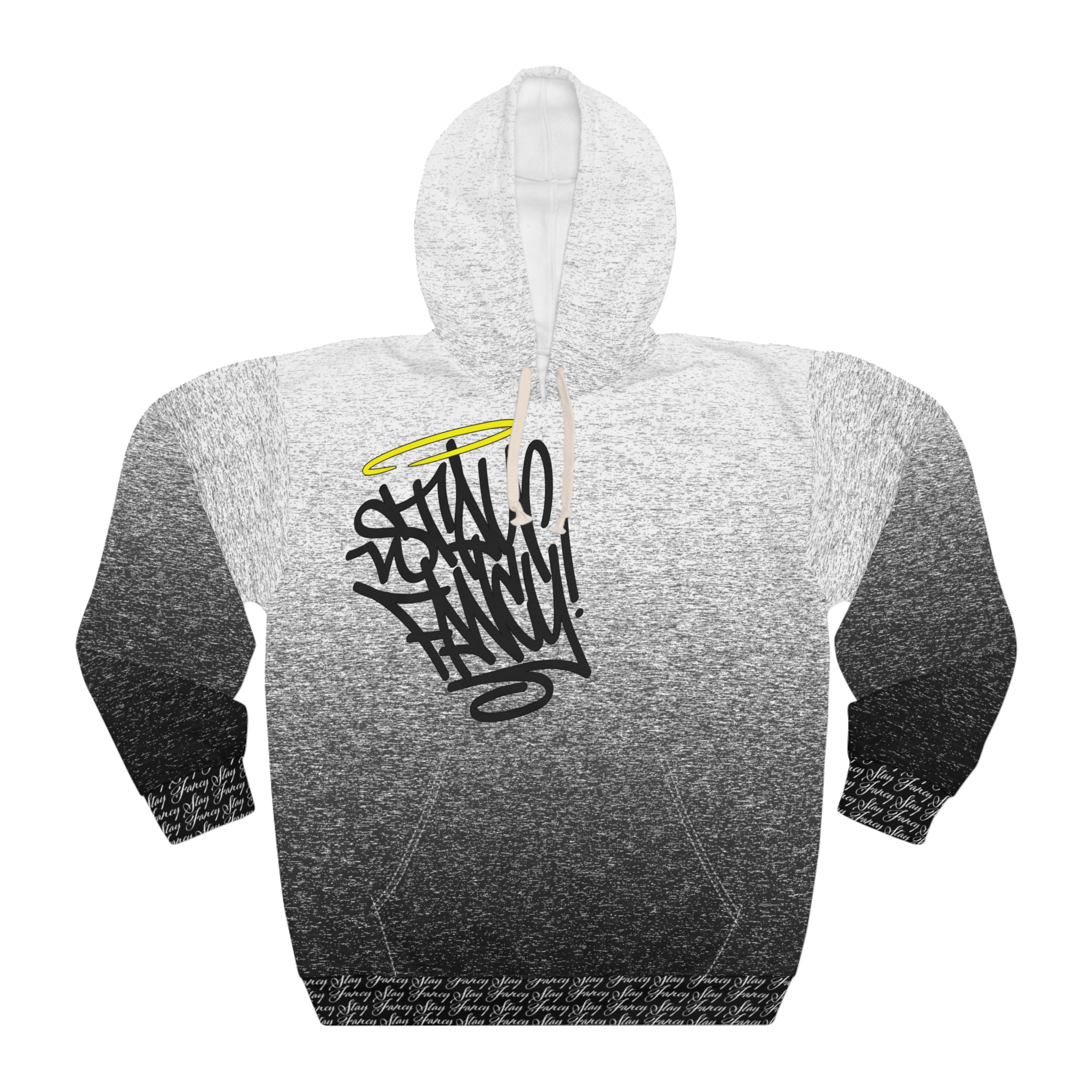 Stay Fancy Static Fade Men's Pullover Hoodie