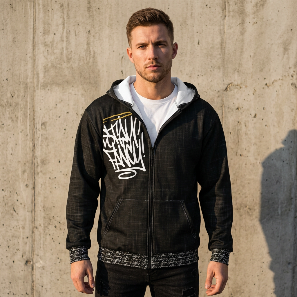 Midnight Dream Men's Zip Hoodie