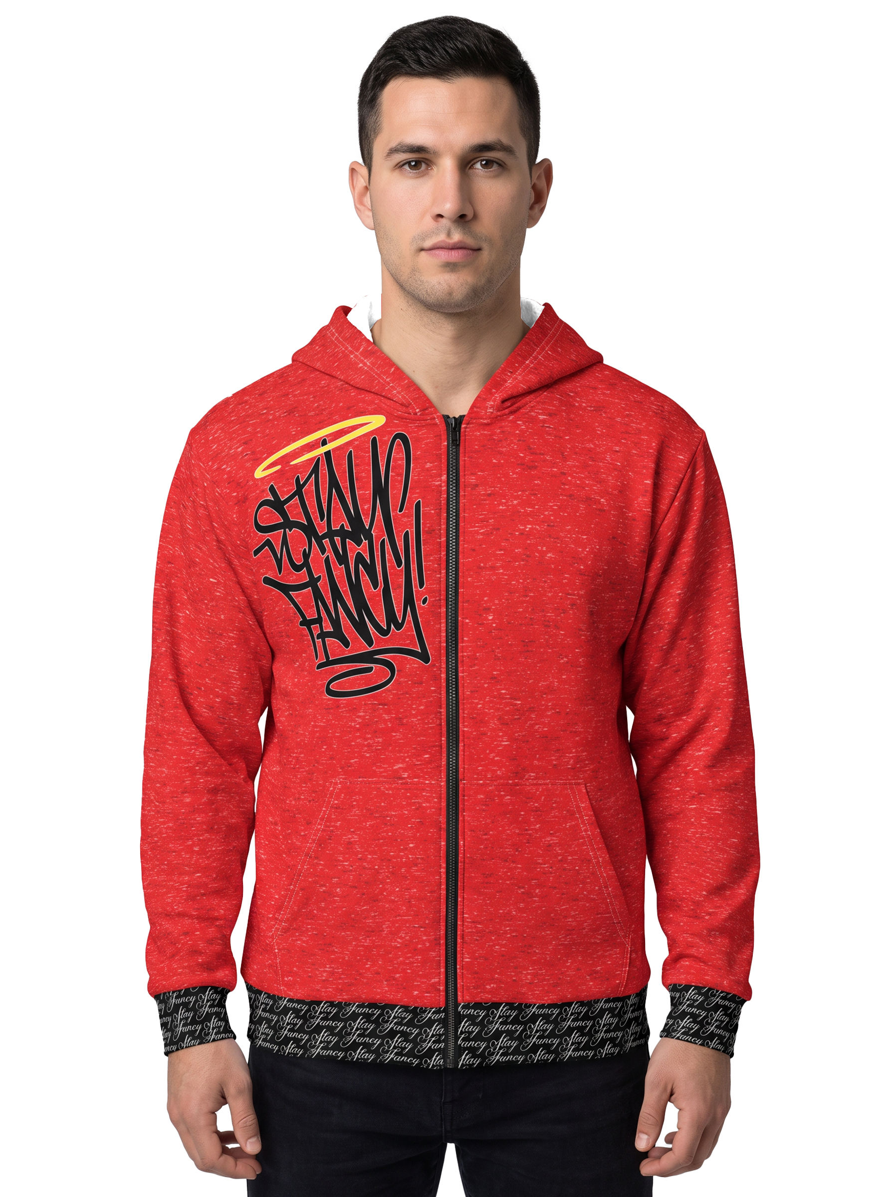 Red Alert Men's Zip Hoodie