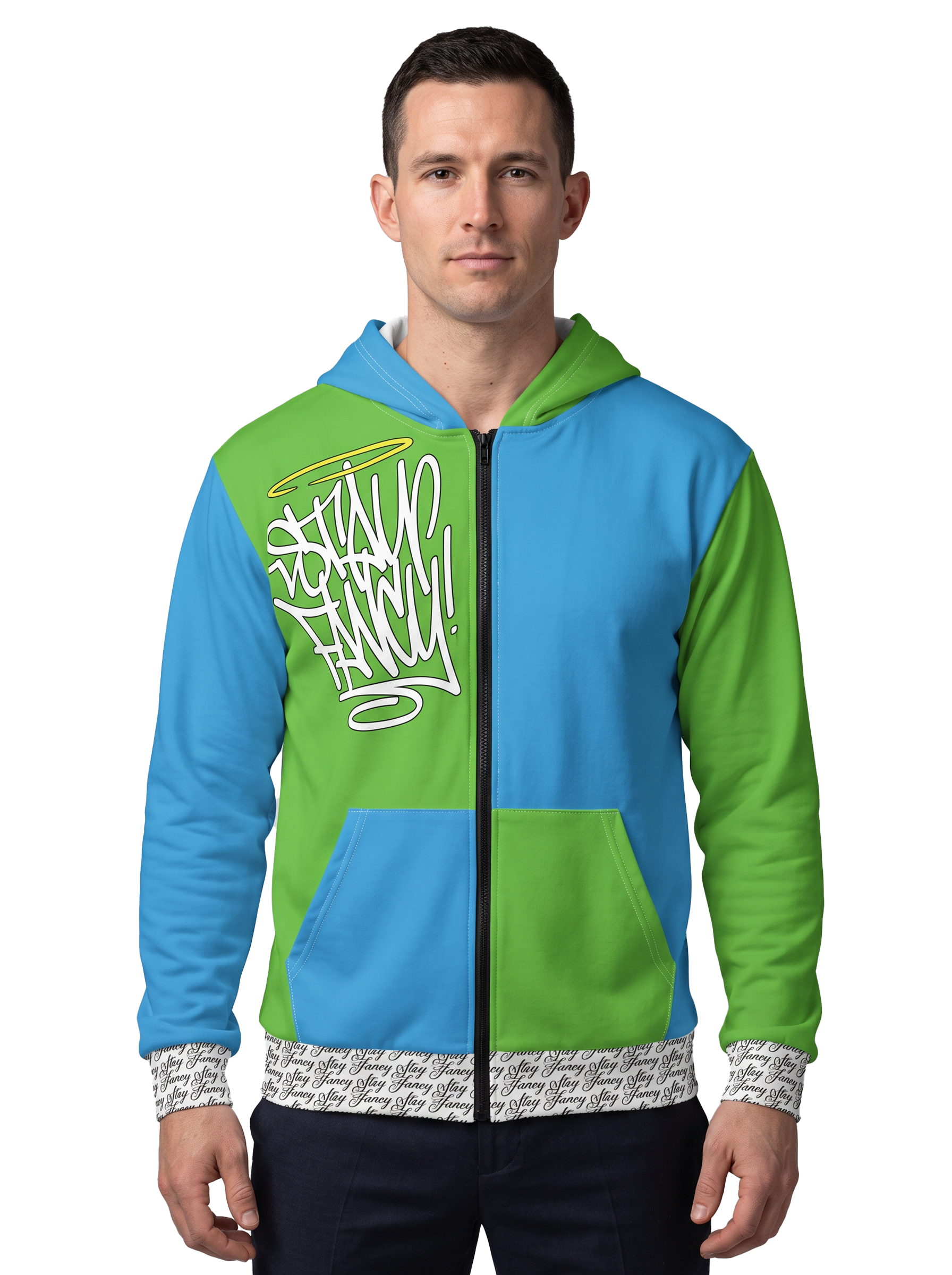 Halfway There Men's Zip Hoodie