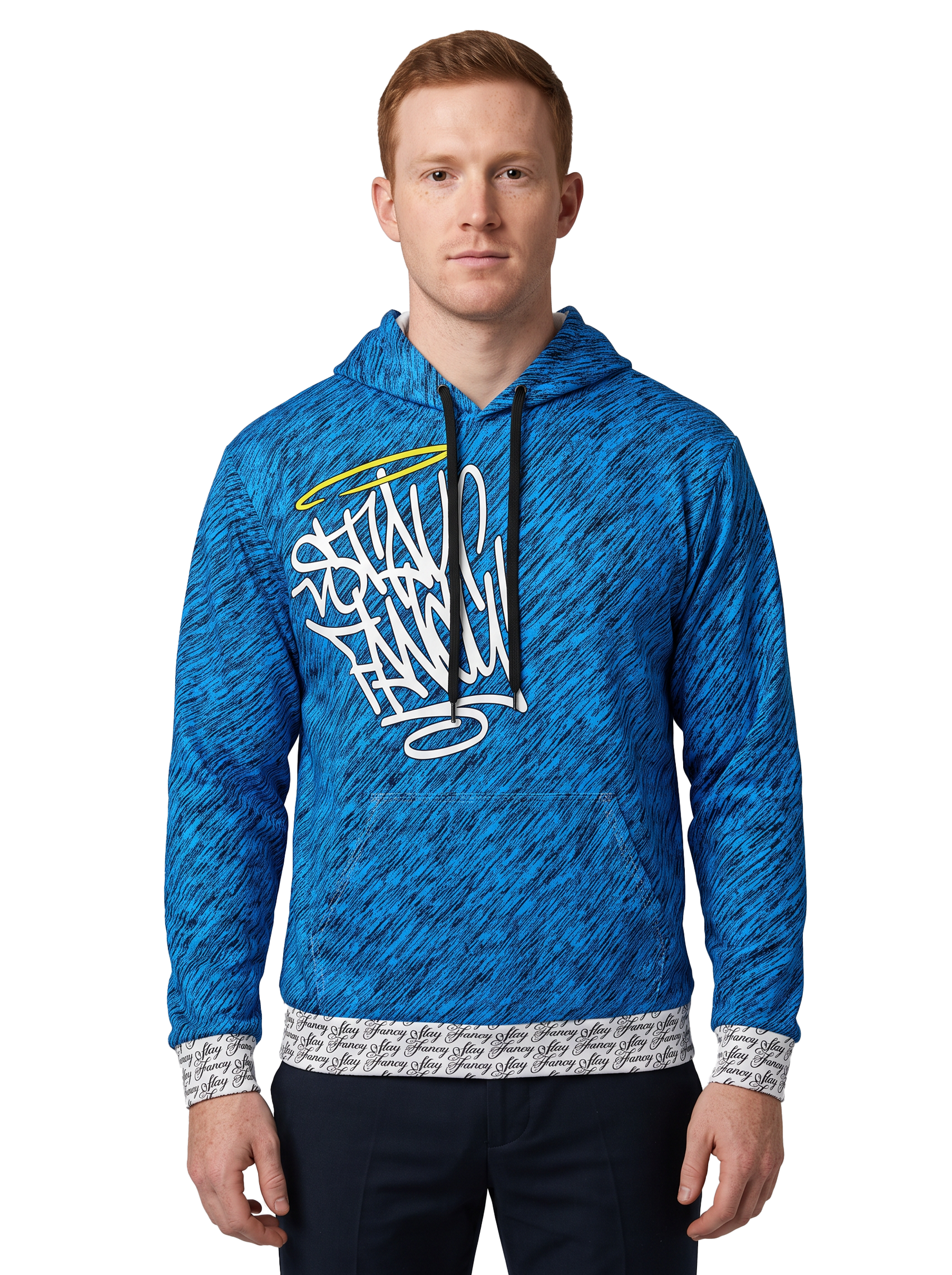 Sapphire Rush Men's Pullover Hoodie
