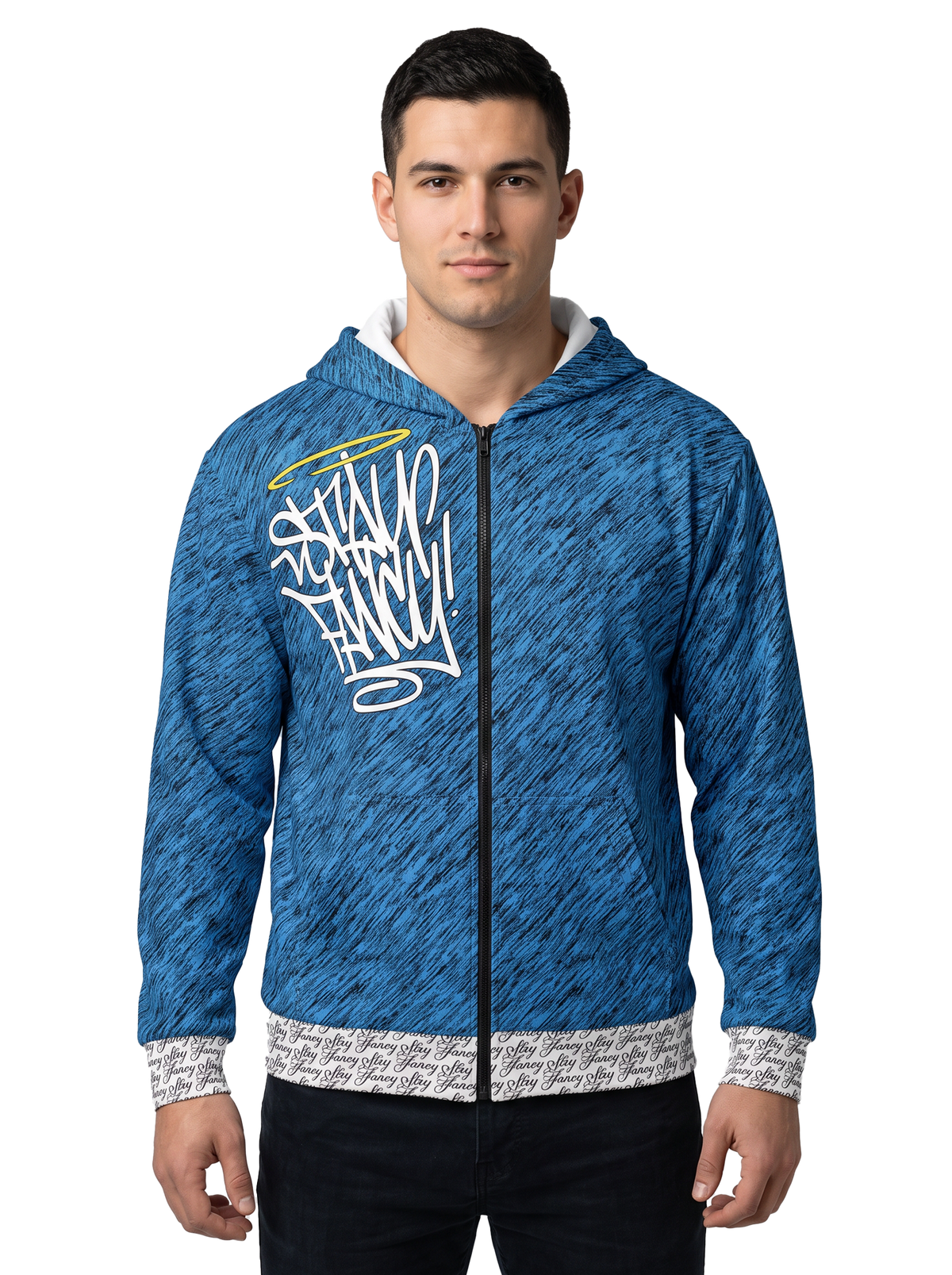 Sapphire Rush Men's Zip Hoodie