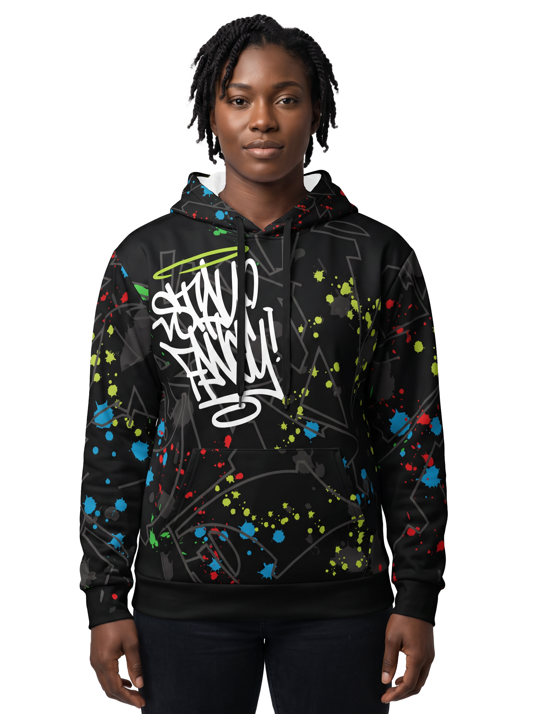 Graffiti Splash Women's Pullover Hoodie