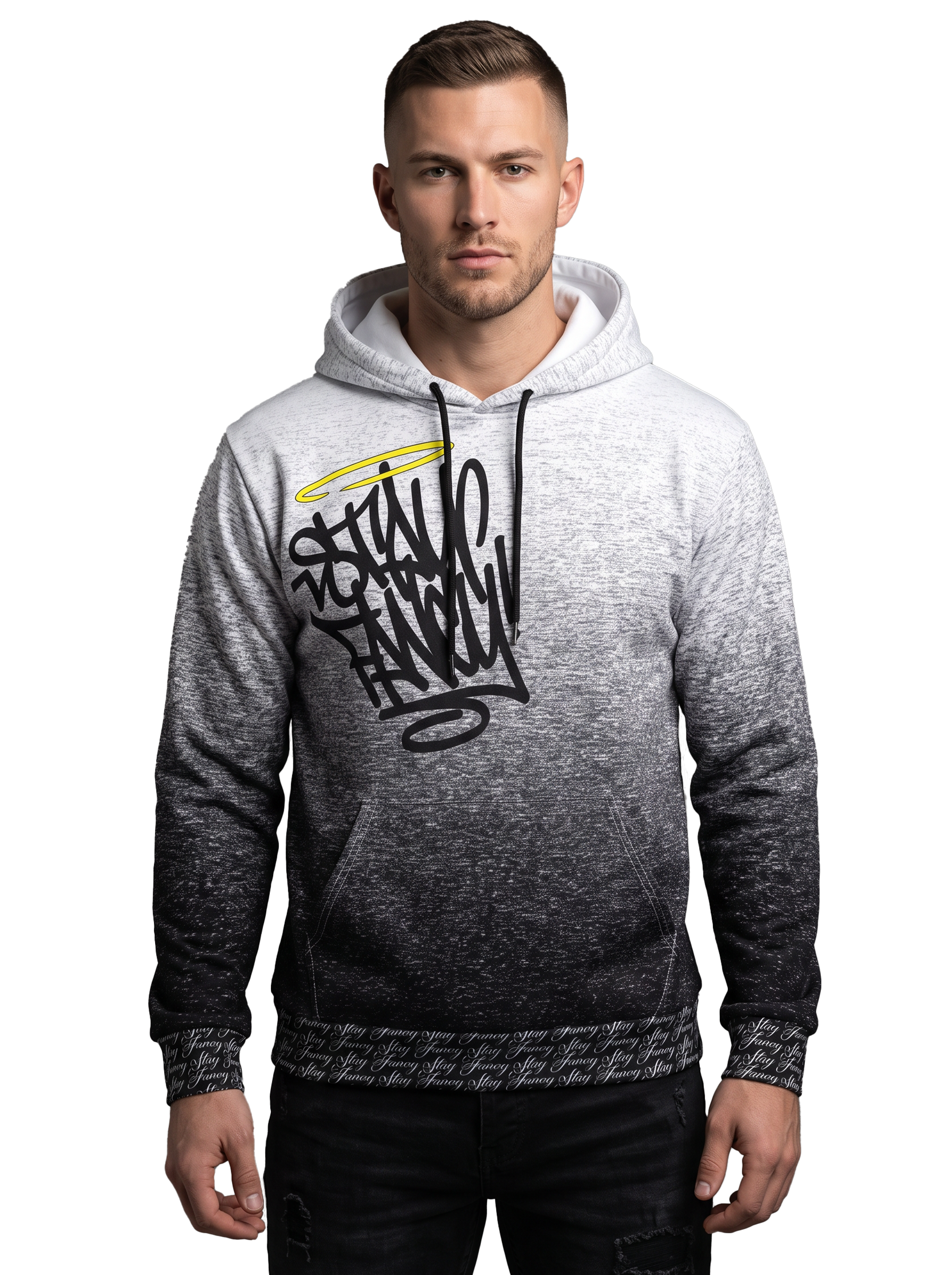 Static Fade Men's Pullover Hoodie