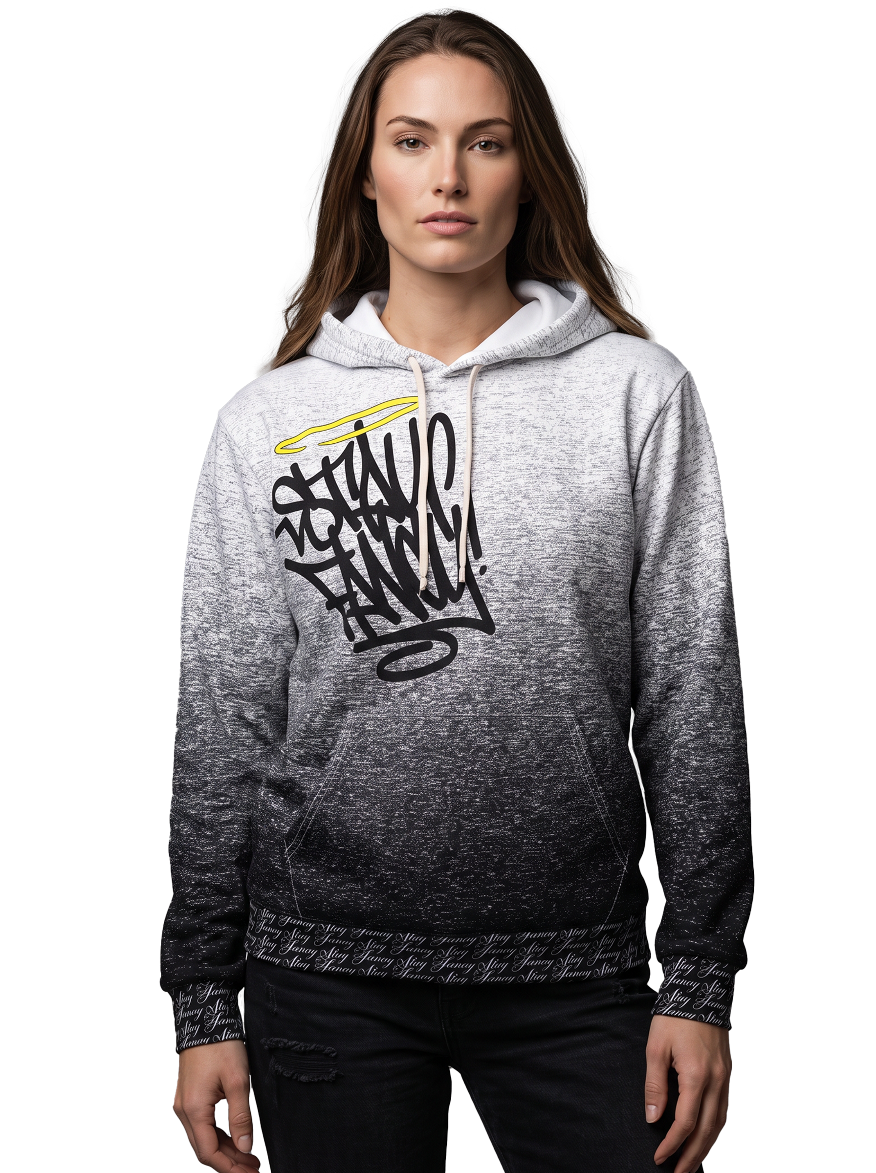 Static Fade Women's Pullover Hoodie