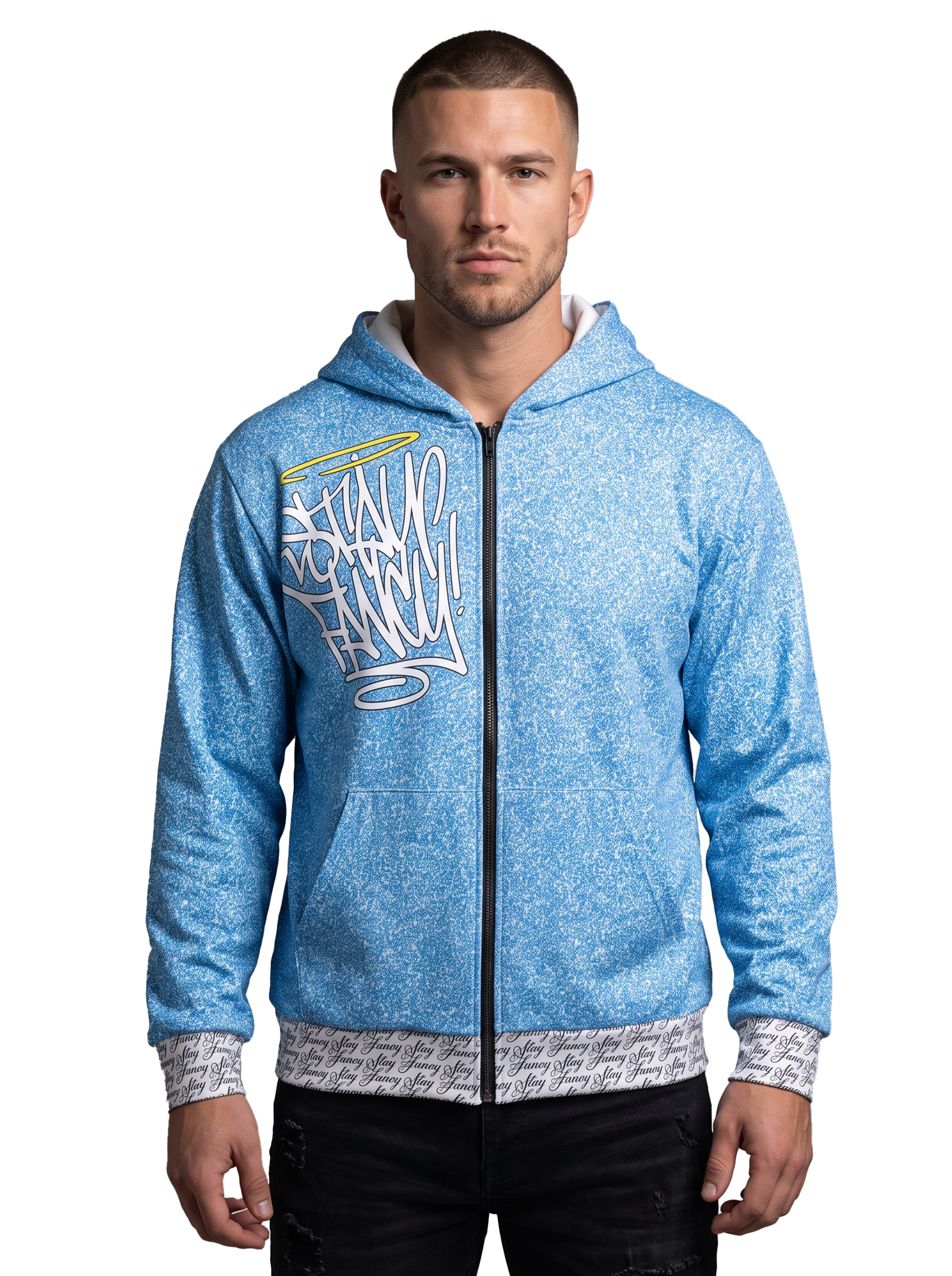 Pixel Drift Men's Zip Hoodie