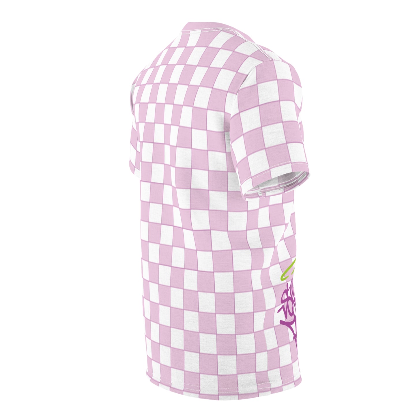 Pink Squares Fancy Tee