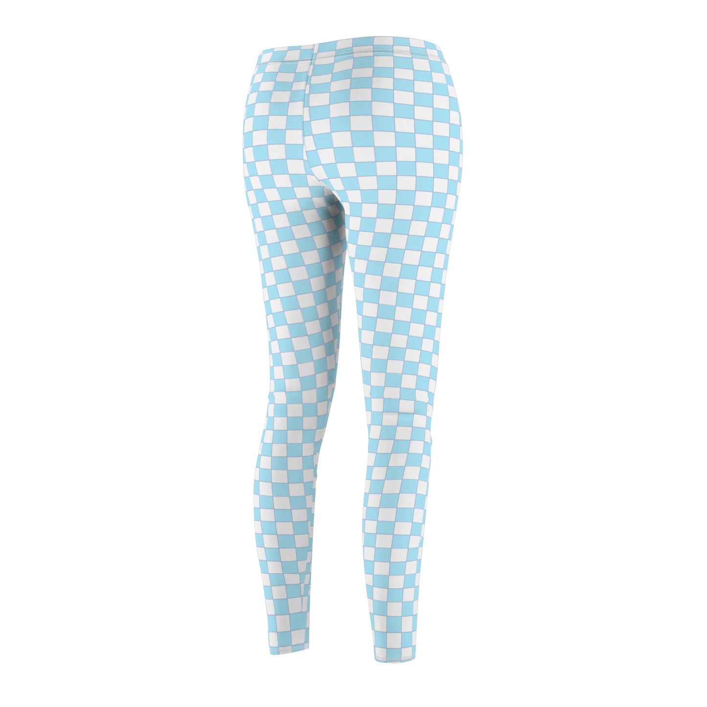 Blue Squares Women's Fancy Leggings