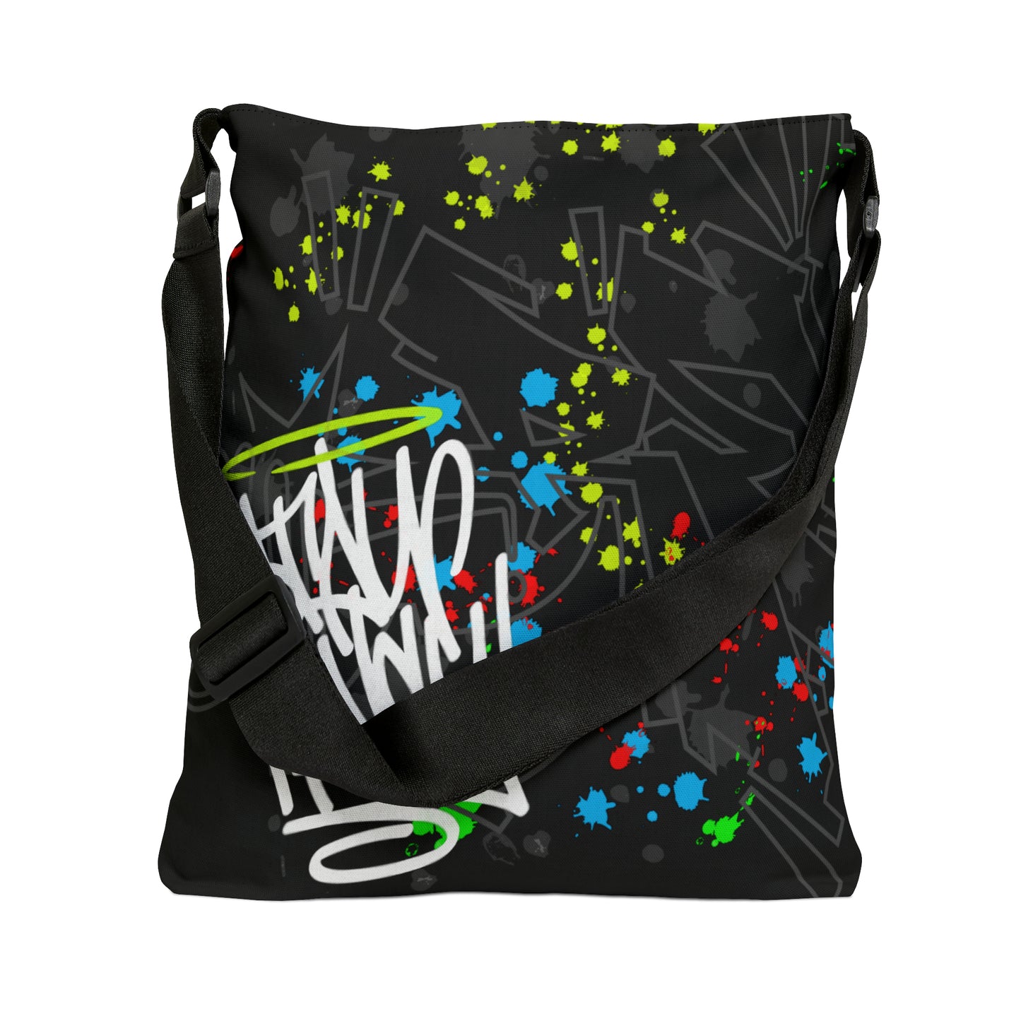 Graffiti Splash Adjustable Tote Bag