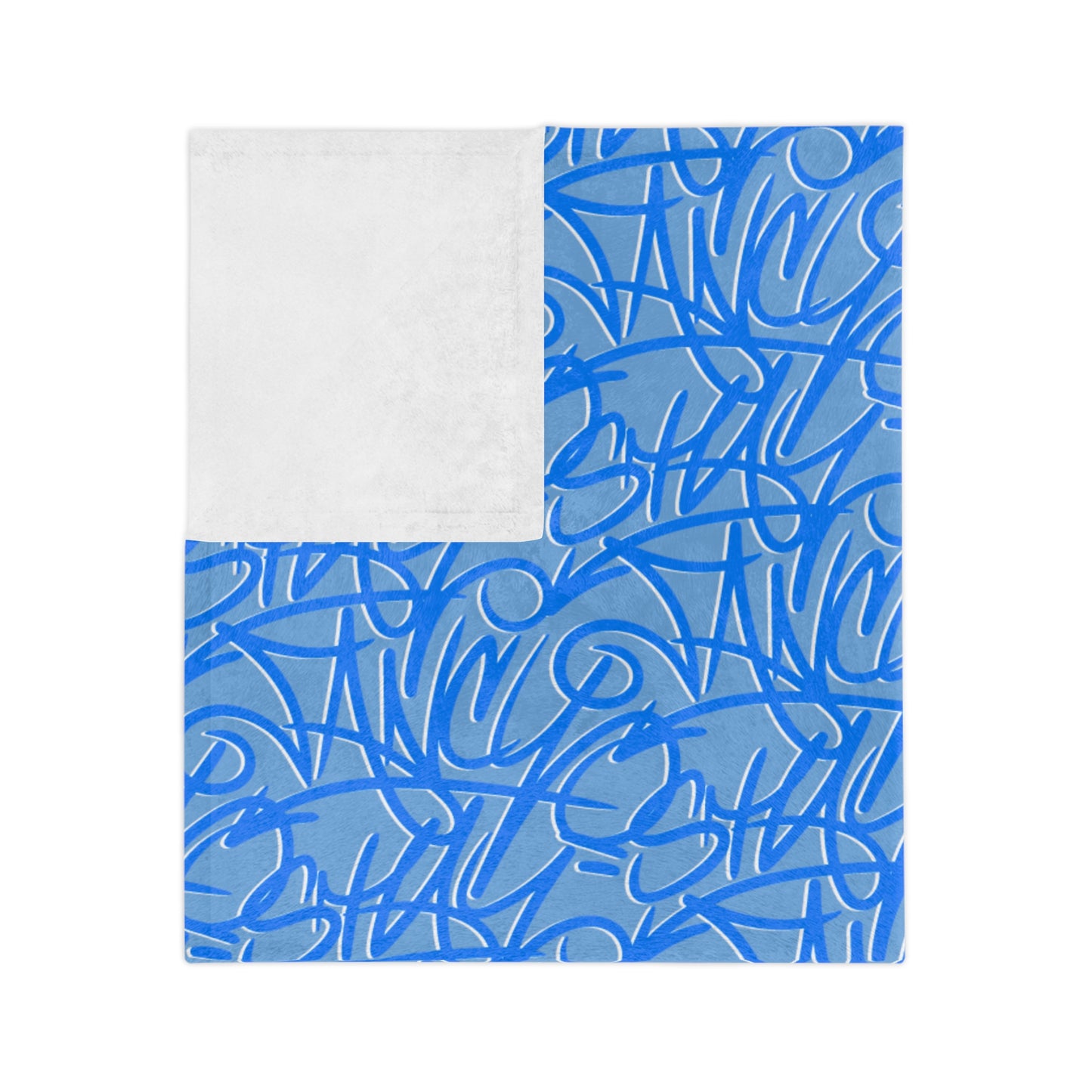 SF Graffiti Velveteen Minky Blanket