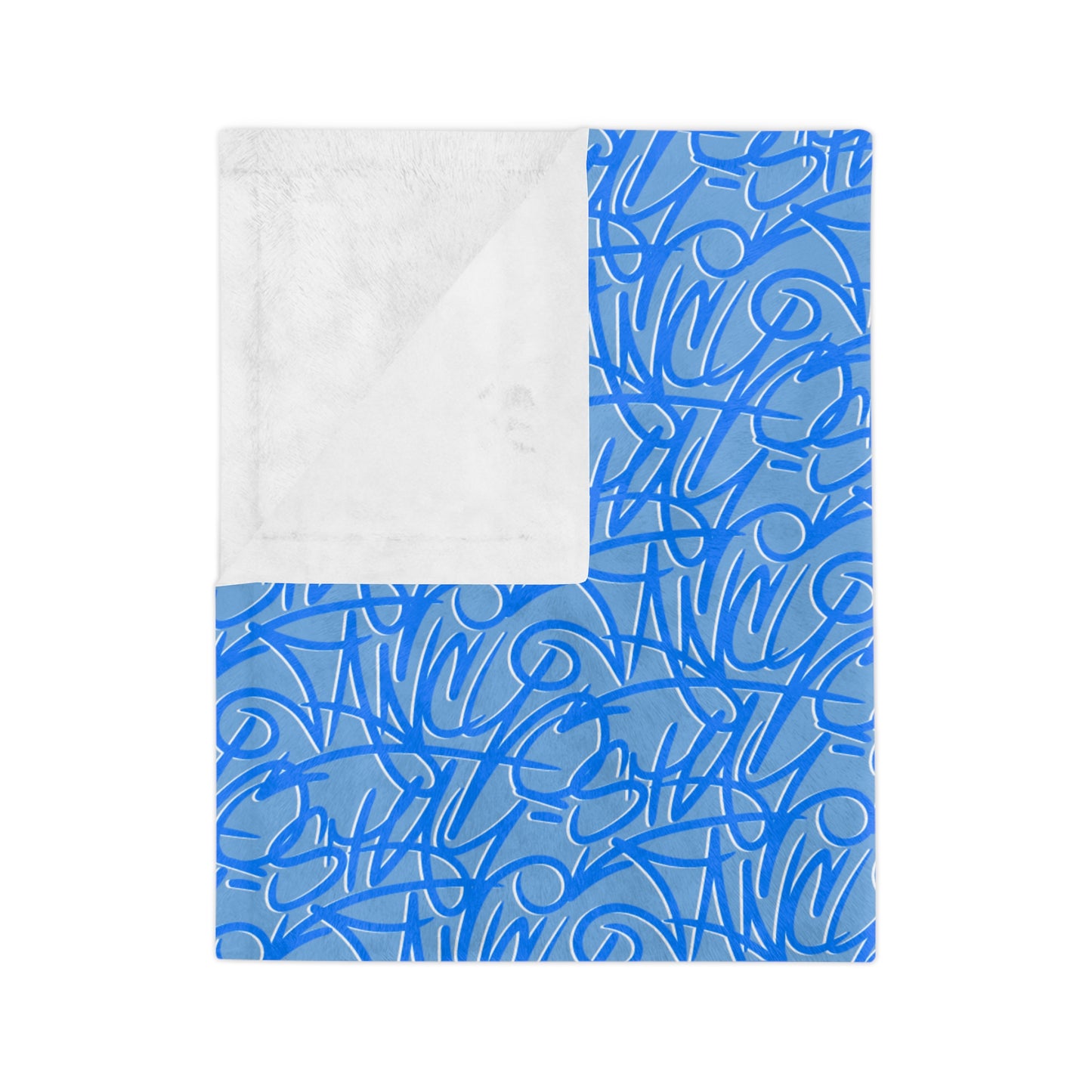 SF Graffiti Velveteen Minky Blanket
