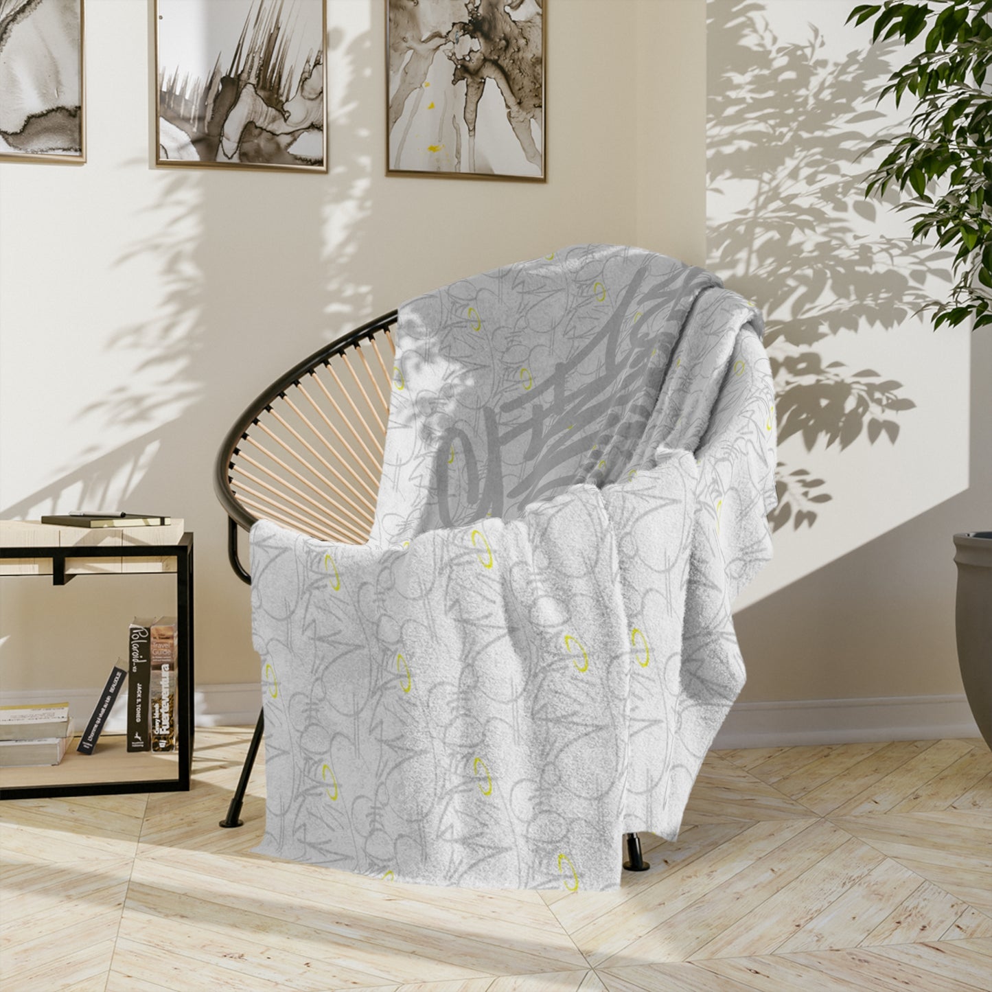 Signature Handstyle Velveteen Minky Blanket