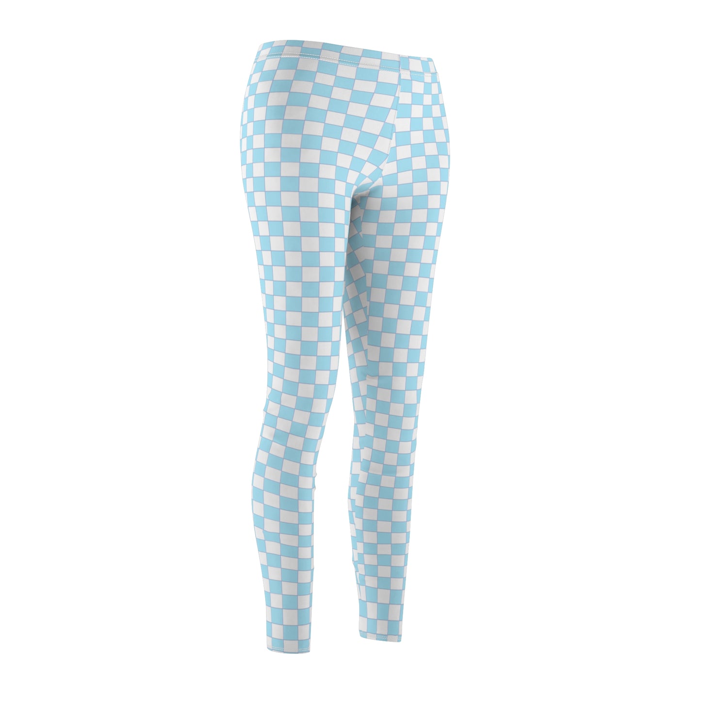 Blue Squares Women's Fancy Leggings