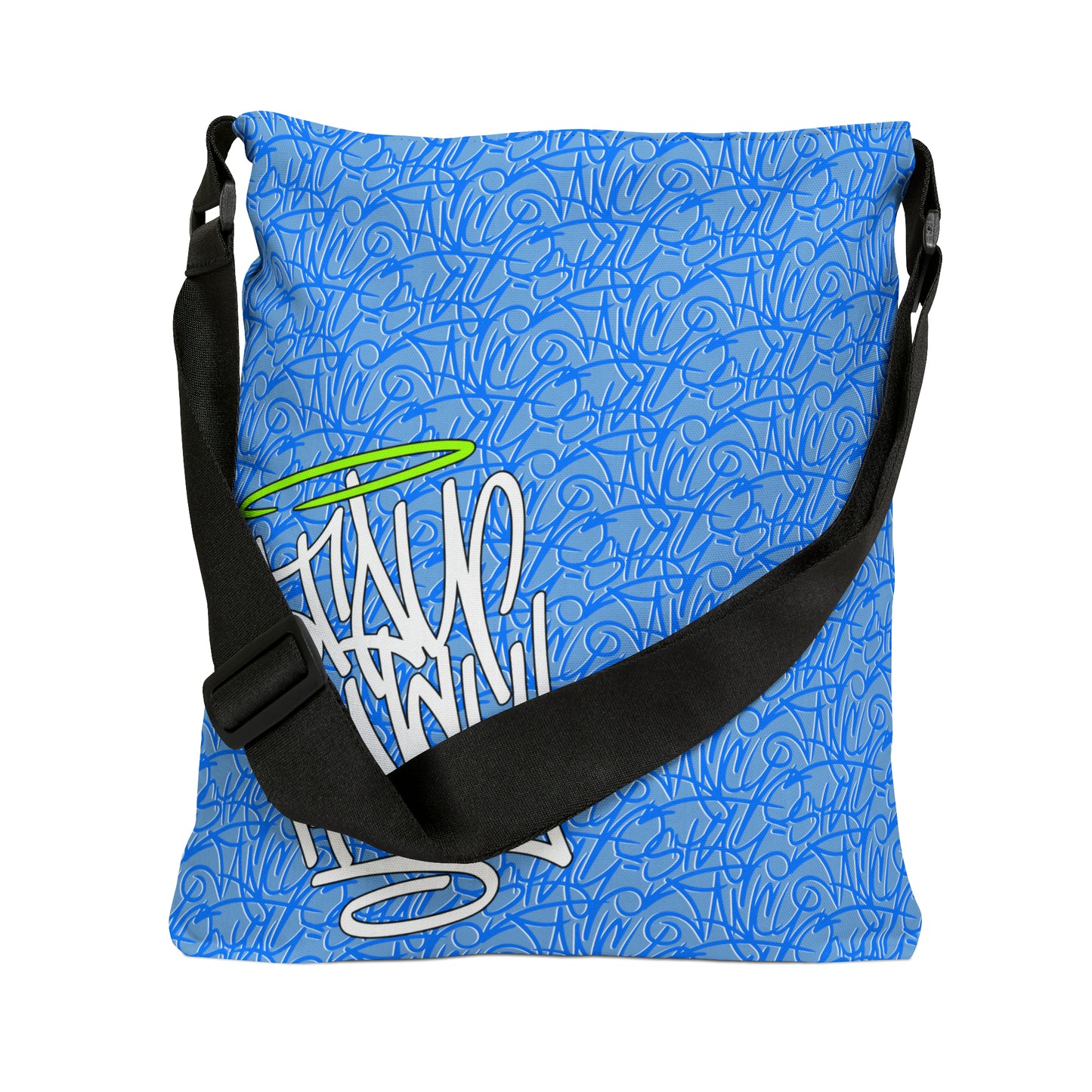 SF Blue Graffiti Adjustable Tote Bag