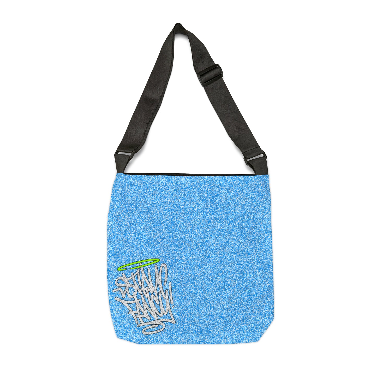 Speckled Blue Adjustable Tote Bag