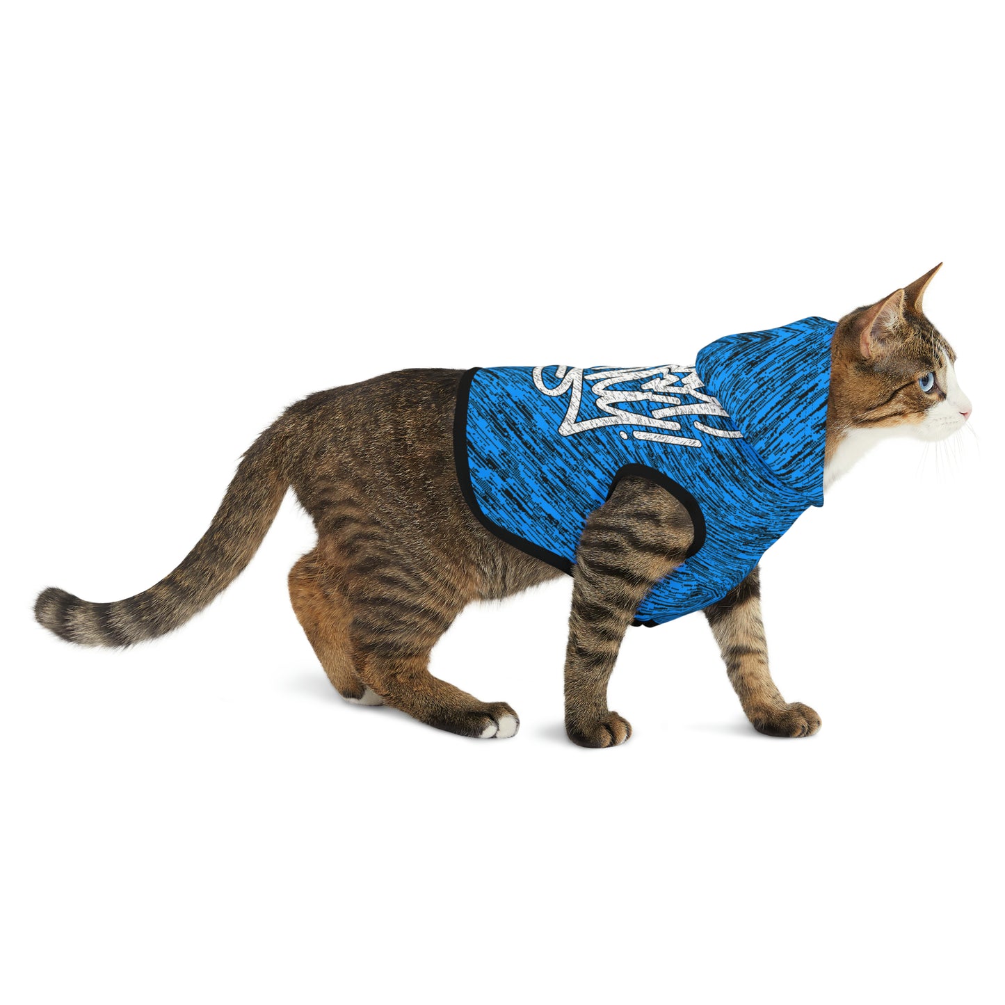 Brushed Blue Animal Hoodie