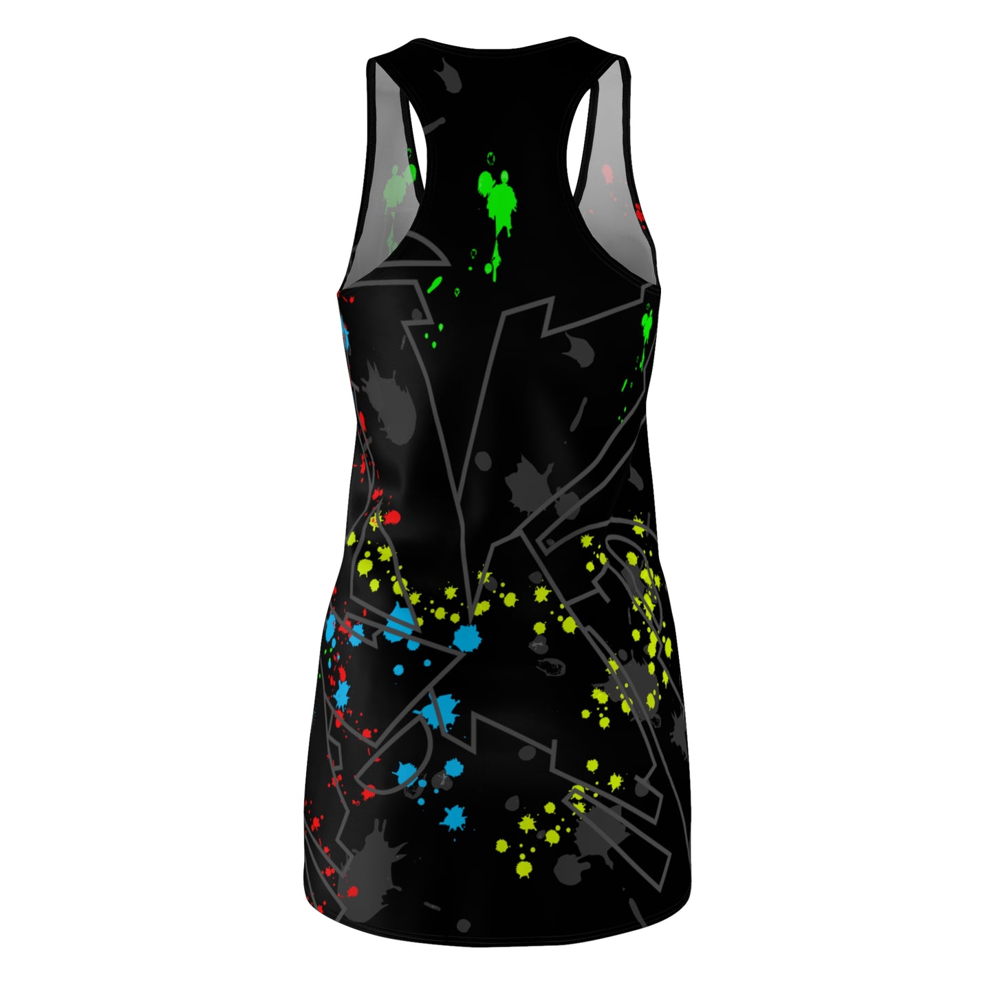 Stay Fancy Graffiti Splash Women's Racerback Dress