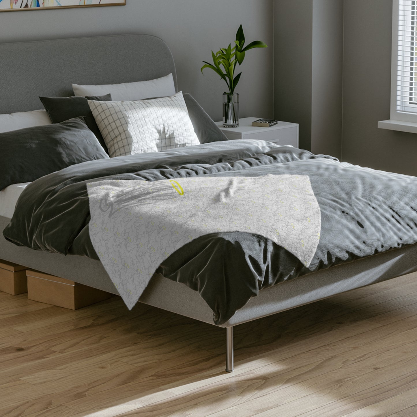 Signature Handstyle Velveteen Minky Blanket