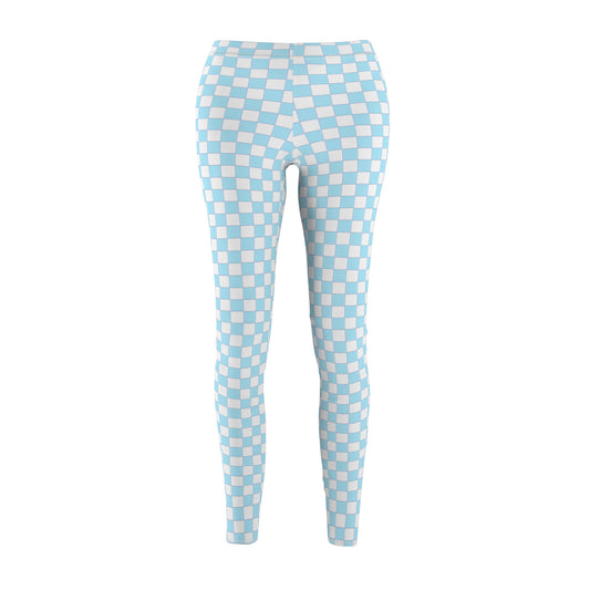 Blue Squares Women's Fancy Leggings