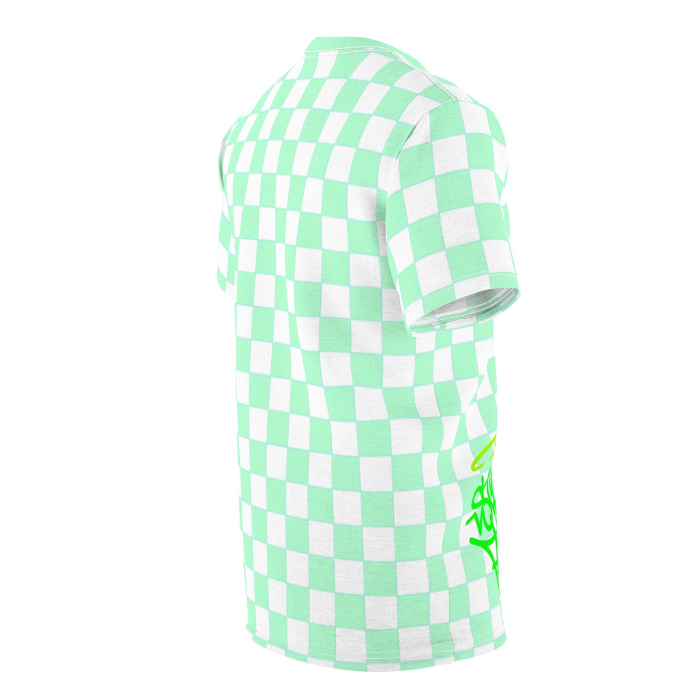 Green Squares Fancy Tee