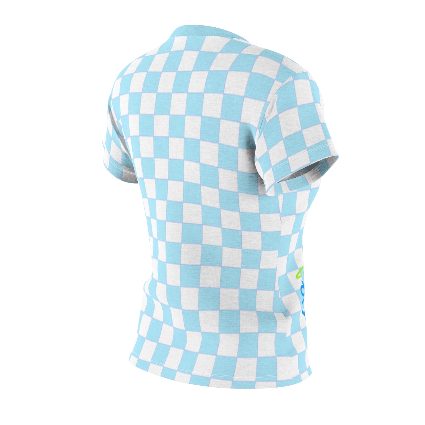 Blue Squares Fancy Women's Top