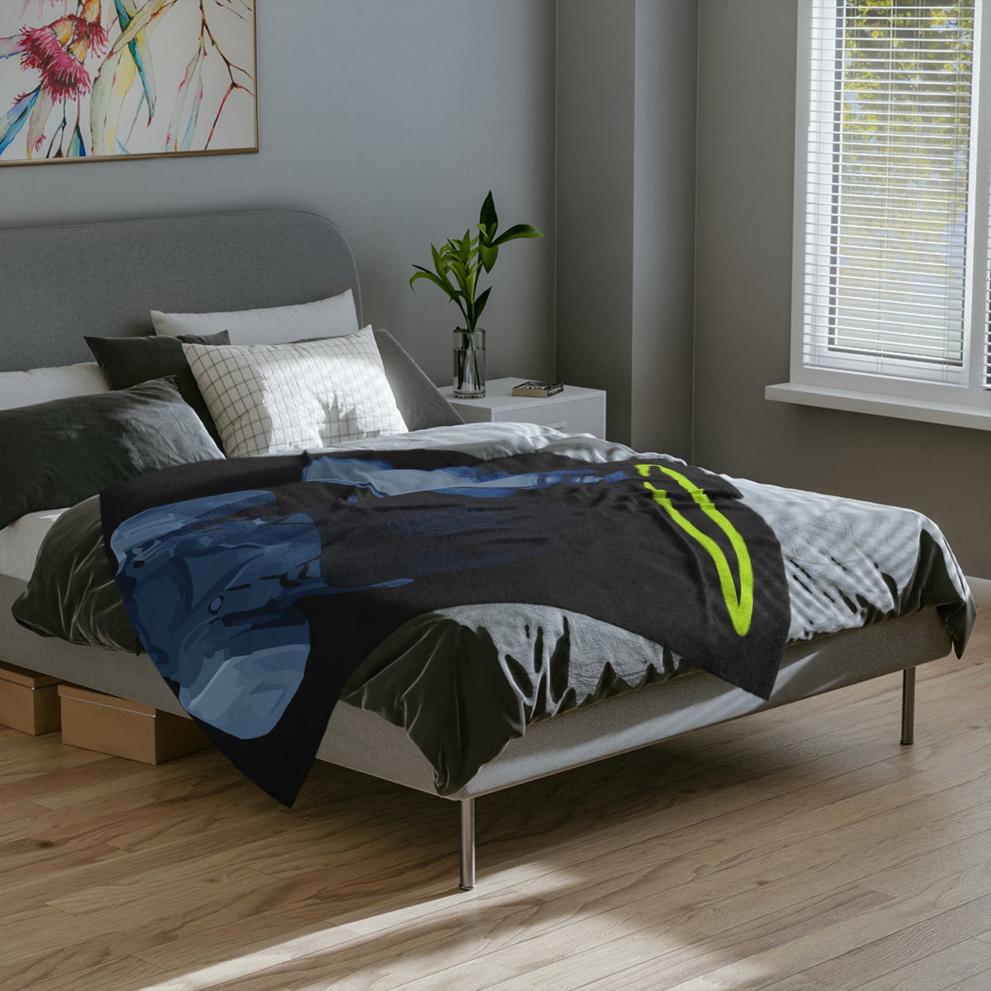 Ghost Halo Velveteen Minky Blanket