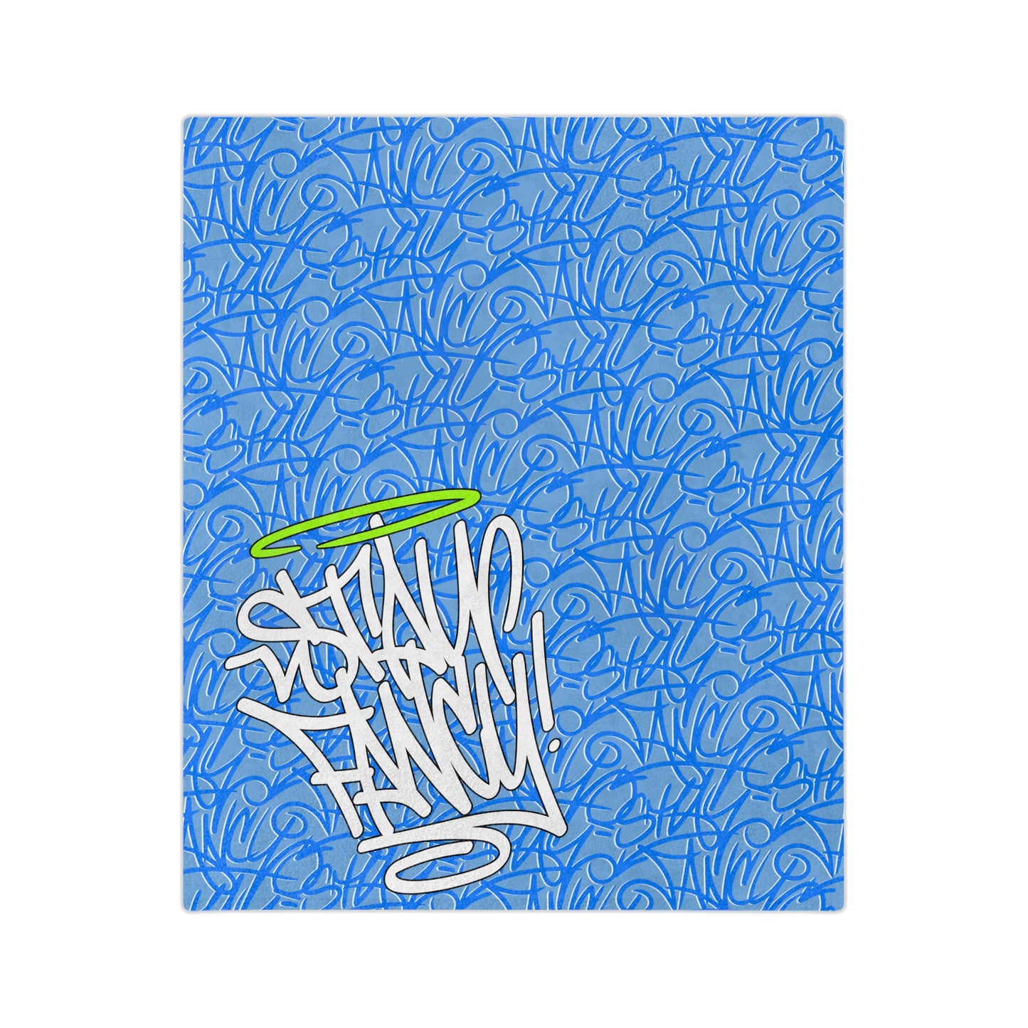 SF Graffiti Velveteen Minky Blanket