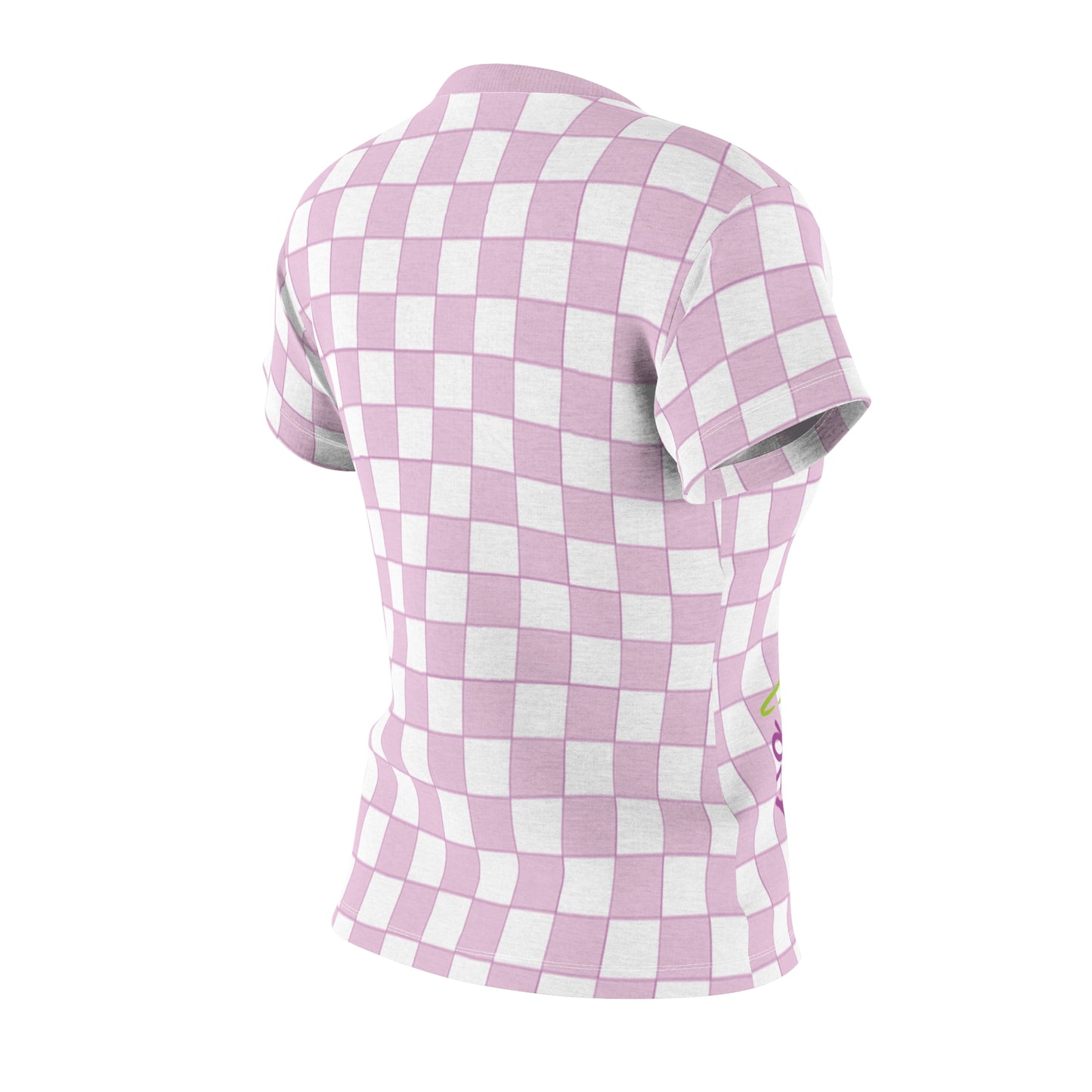 Pink Squares Fancy Women's Top