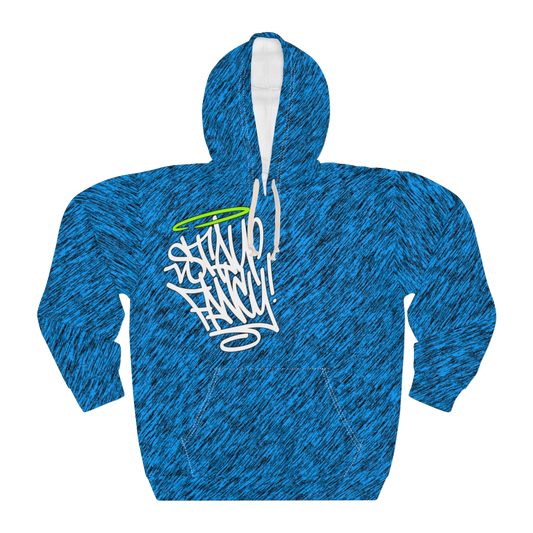 Stay Fancy Brushed Blue Men's Hoodie