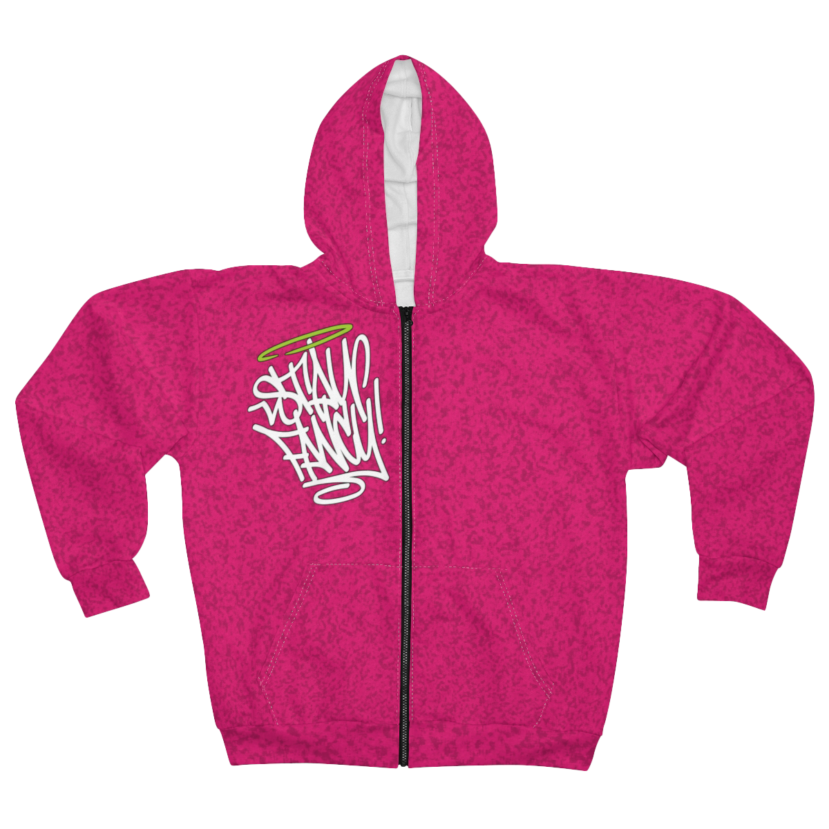 Stay Fancy Pink Logo Women's Zip Hoodie