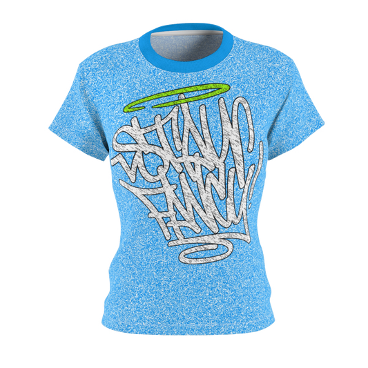 Blue Speckled Women's Top
