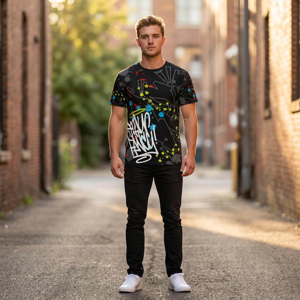 Graffiti Splash Men's Tee