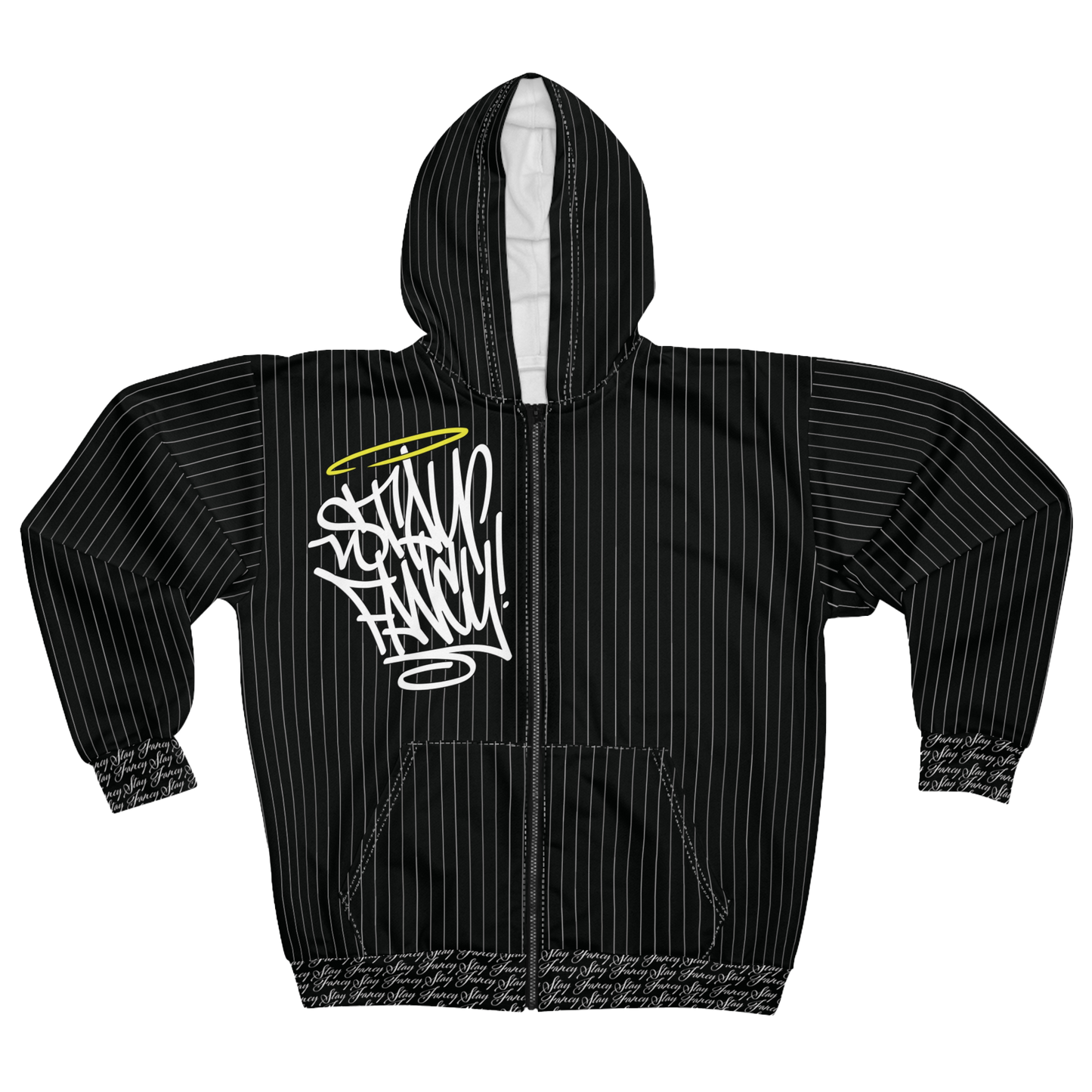 Stay Fancy Fresh Pressed Men's Zip Hoodie