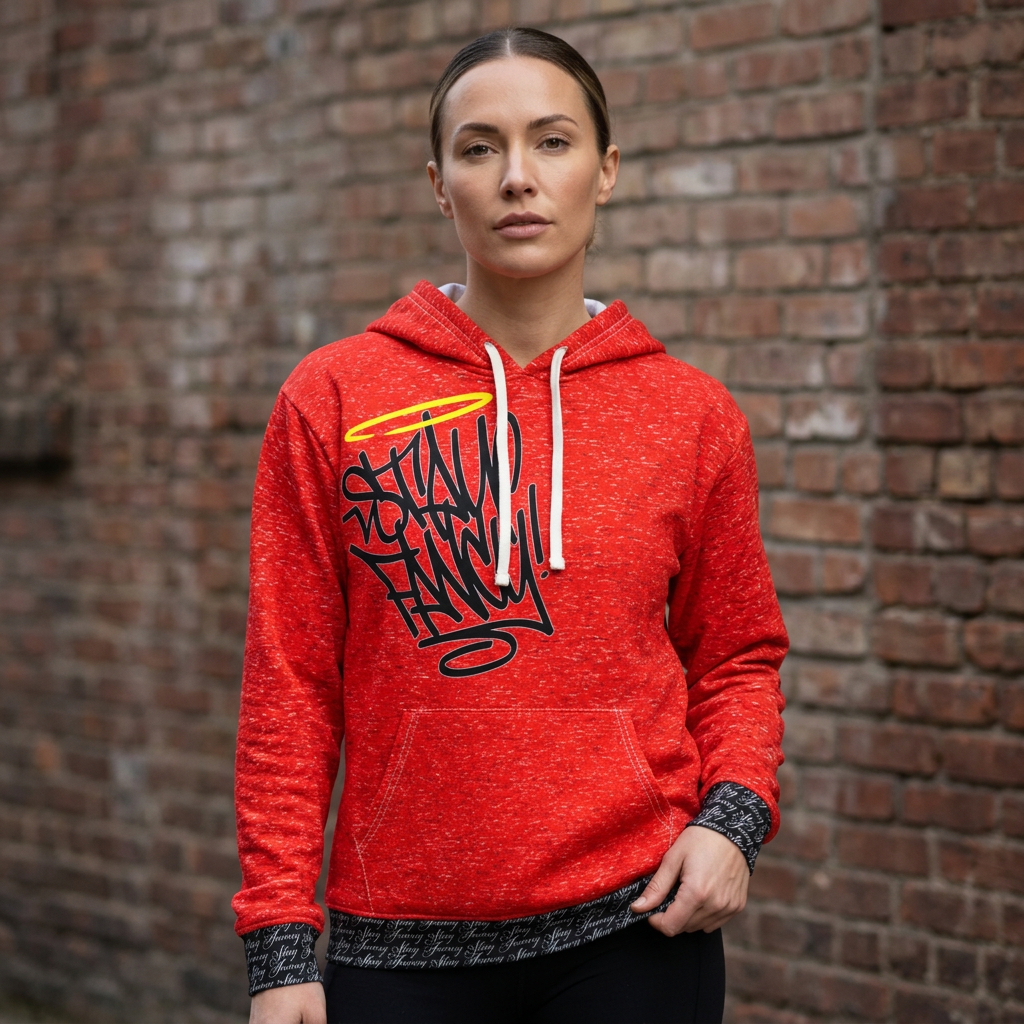 Stay Fancy Red Alert Women's Pullover Hoodie