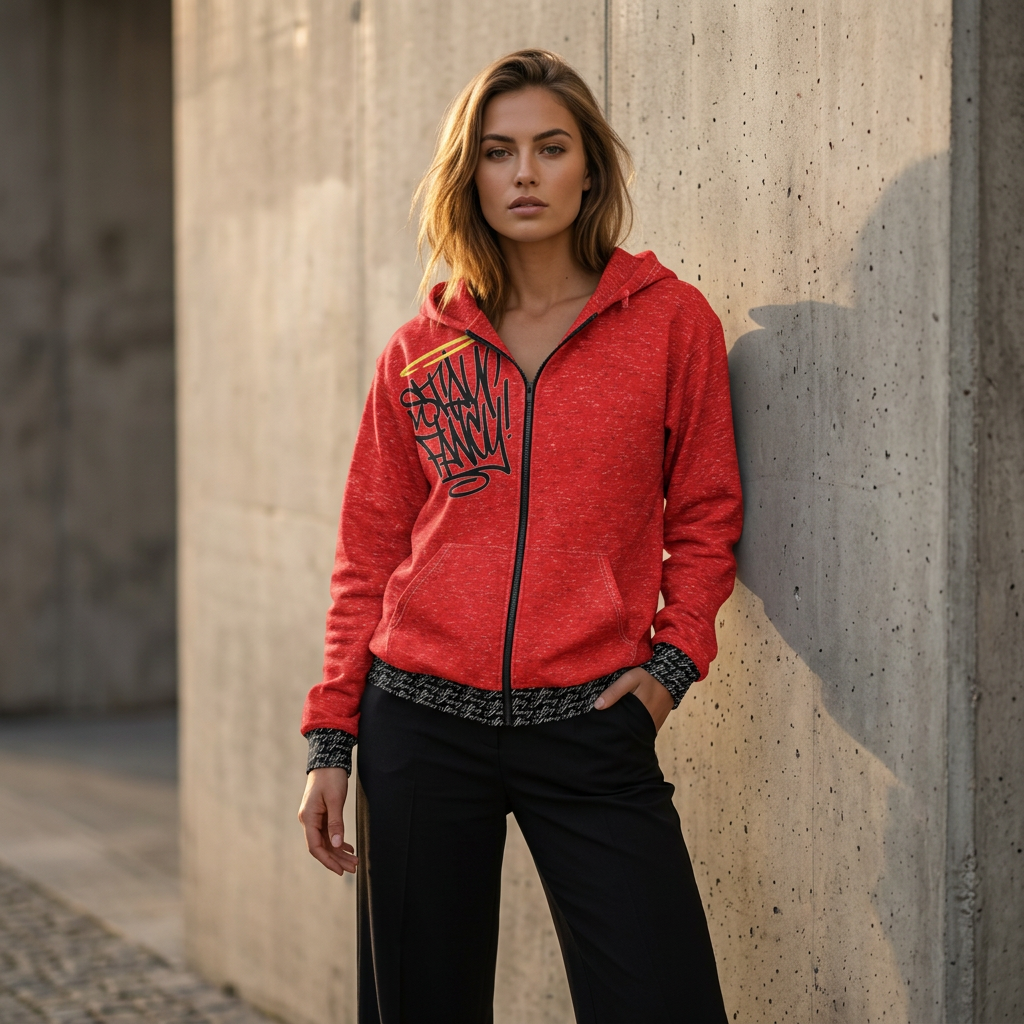 Red Alert Women's Zip Hoodie