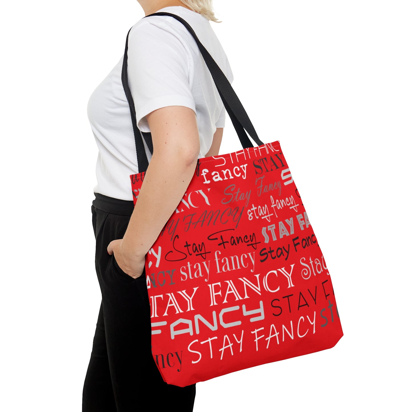 Stay Fancy Red Flash Hand Bag