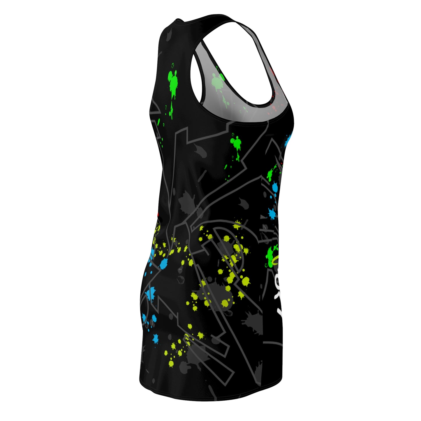 Stay Fancy Graffiti Splash Women's Racerback Dress