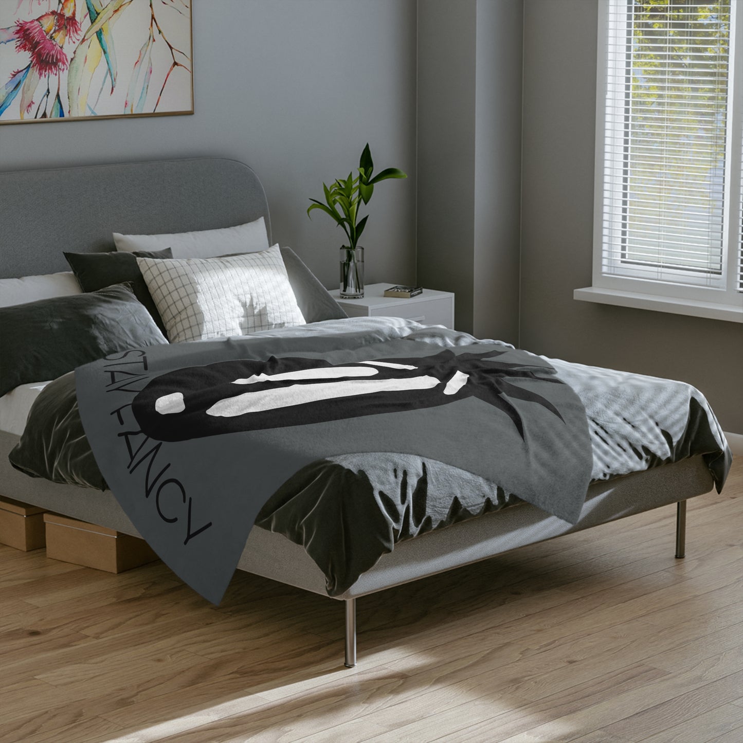 SF Icon Velveteen Minky Blanket