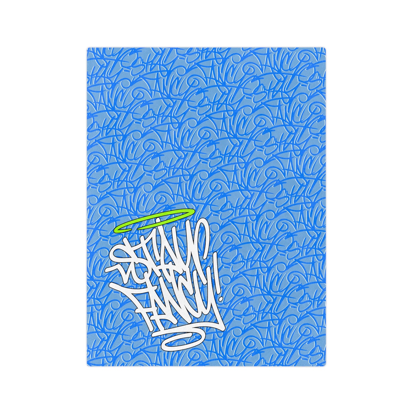 SF Graffiti Velveteen Minky Blanket