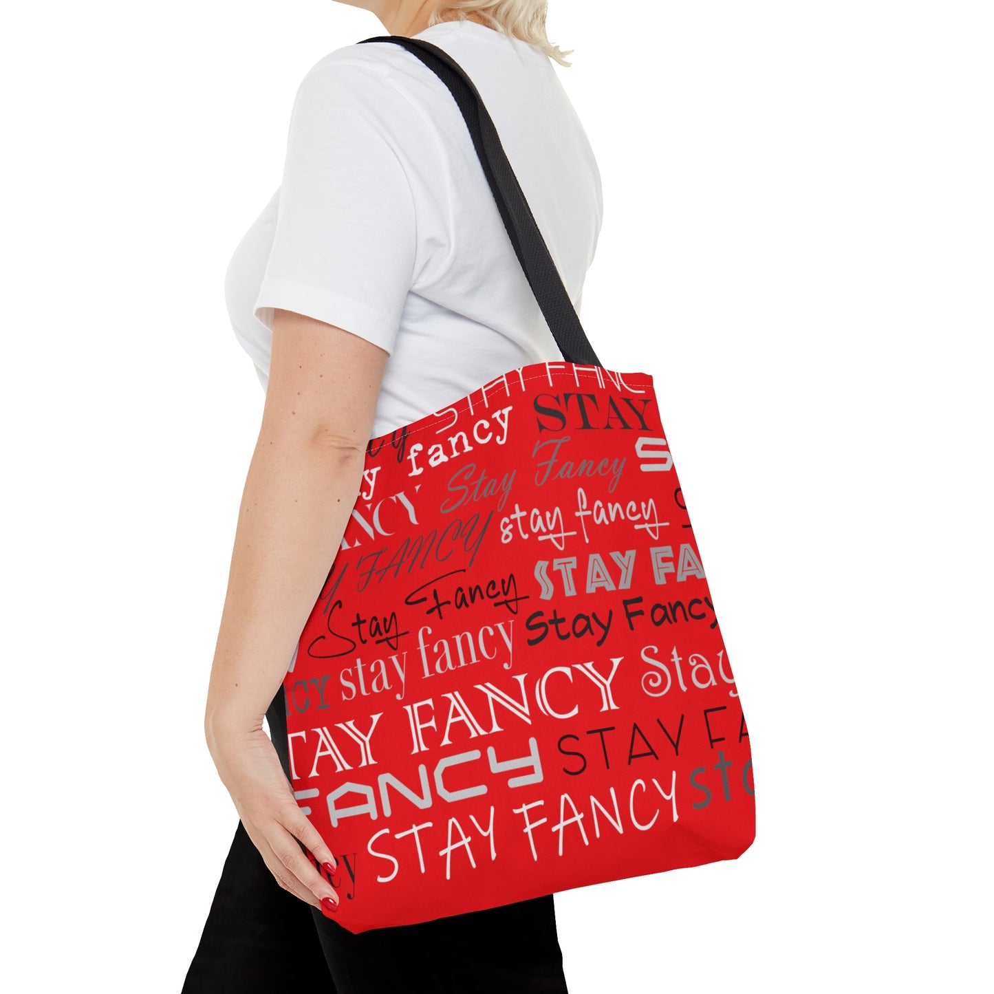 Stay Fancy Red Flash Hand Bag