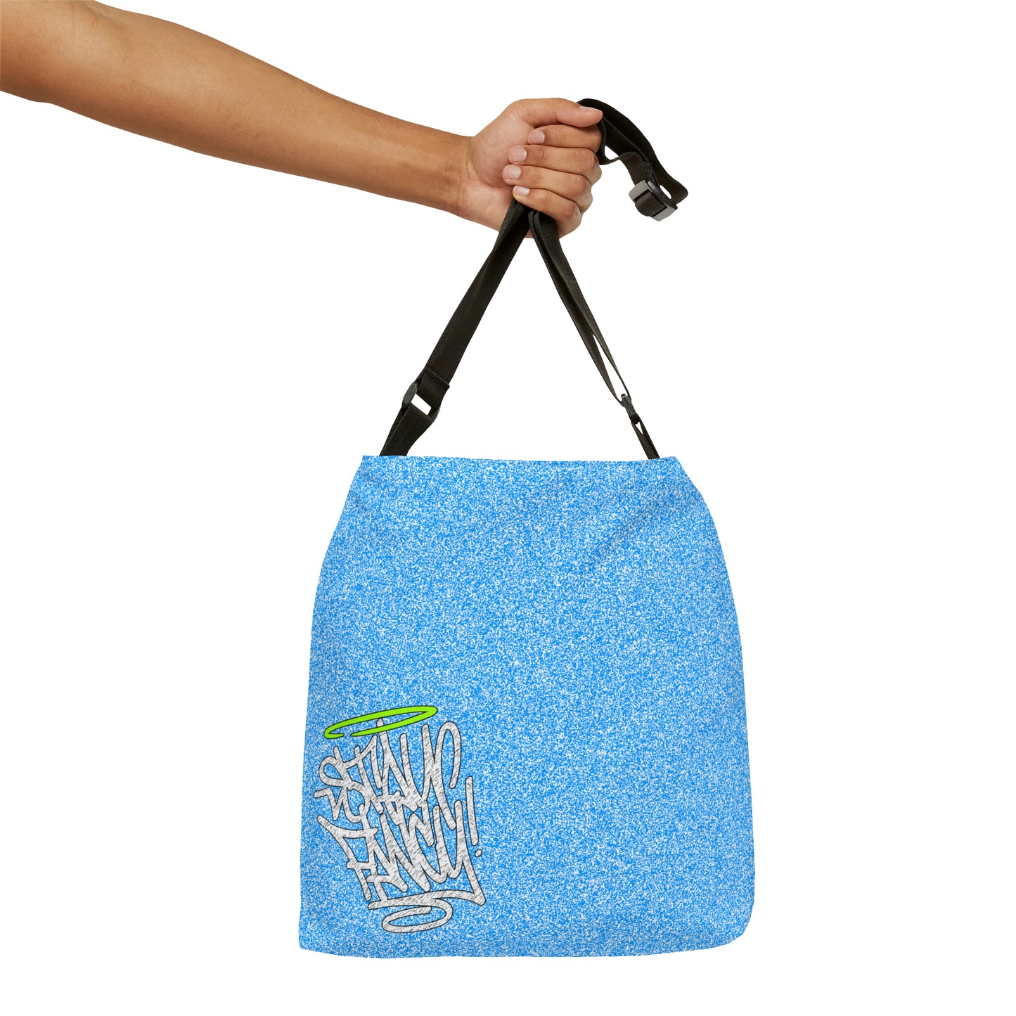 Speckled Blue Adjustable Tote Bag