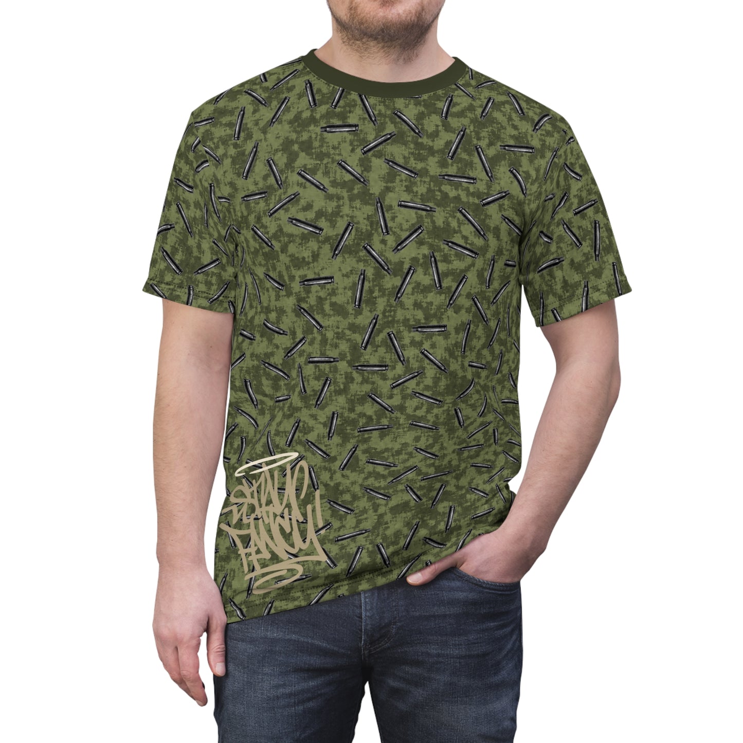 SF Shell Green Camo Unisex Badass Graphic Tee