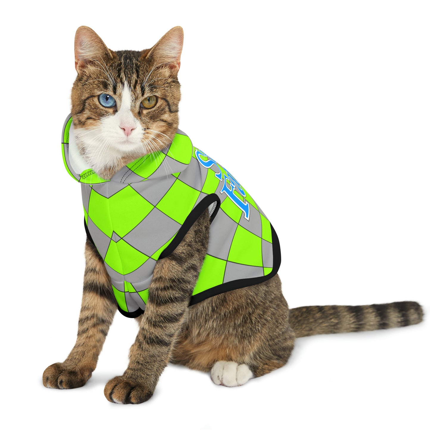 Checkers Disaster Lime Animal Hoodie
