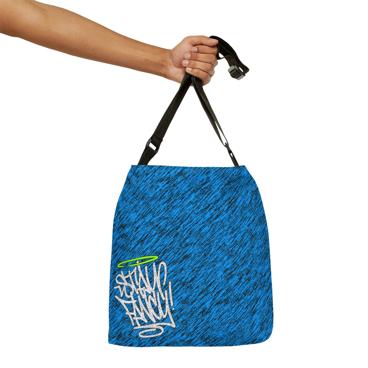 Brushed Blue Adjustable Tote Bag